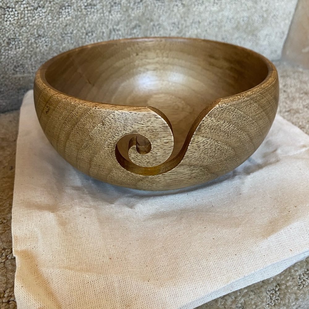 Wood Yarn Bowl